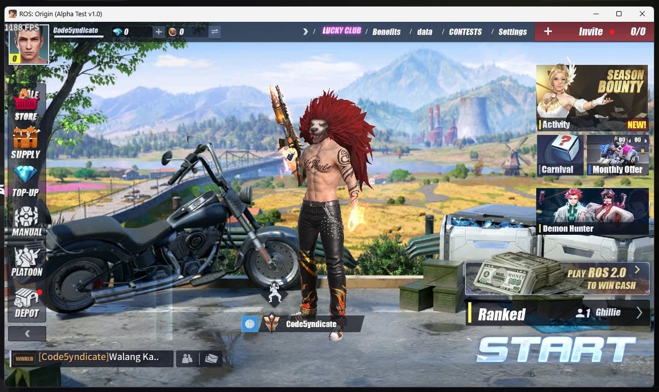 ROS Origin Alpha Test